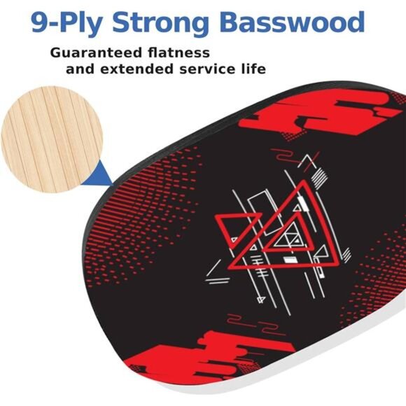 Pickleball Paddles, Pickleball Set with 4 Premium Wood Pickleball Paddles - Picture 2 of 7